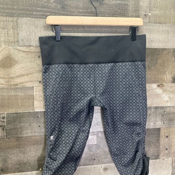 Lululemon In The Flow Crop II - Heathered Deep Coal - Picture 6 of 11